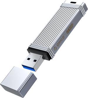 ORICO USSD Mobile Solid U Disk 1TB Memory Stick Speed Up to 520MB/s Reading Thumb Drive USB 3.2 Pen Drive Metal Solid State U Disk Compatible with Laptop Computer USB-A