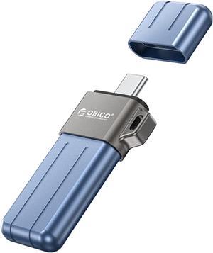 ORICO X Series USB Flash Drive USB 3.2 Flash Drive 260MB/S Pendrive USB3.2 Flash Drive for Android Micro/PC 128GB Blue 256GB USB C to USB C