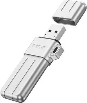 ORICO X Series USB 3.2 USB Flash Drives 32GB 64GB 128GB 256GB Pen Drive Memory Stick Metal U Disk Mini Pendrive for USB A Devices Silver 128GB USB A to USB C