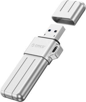 ORICO X Series USB 3.2 USB Flash Drives 32GB 64GB 128GB 256GB Pen Drive Memory Stick Metal U Disk Mini Pendrive for USB A Devices Silver 64GB USB A to USB C