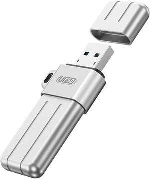 ORICO USB Flash Drive UFSD X Series USB 3.2 Memory Stick Metal U Disk for iPhone and USB A to USB C Devices Read Speed Max 411MB/s Silver 64GB USB A to USB C ORICO USB Flash Drive UFSD X Series USB 3.2 Memory Stick Metal U Disk for iPhone and USB A to USB C Devices Read Speed Max 411MB/s Silver 64GB USB A to USB C