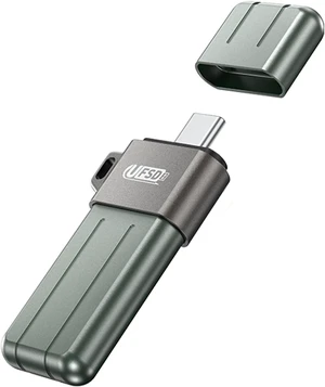 ORICO USB Flash Drive UFSD X Series USB 3.2 Memory Stick Metal U Disk for iPhone and USB A to USB C Devices Read Speed Max 411MB/s Green 128GB USB C to USB C ORICO USB Flash Drive UFSD X Series USB 3.2 Memory Stick Metal U Disk for iPhone and USB A to USB C Devices Read Speed Max 411MB/s Green 128GB USB C to USB C