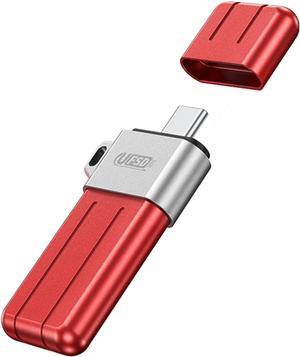 ORICO USB Flash Drive UFSD X Series USB 3.2 Memory Stick Metal U Disk for iPhone and USB A to USB C Devices Read Speed Max 411MB/s Red 256GB USB C to USB C