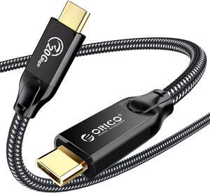 ORICO USB C to USB C Cable 16ft, 100W PD Type C Cable, 20Gbps USB C Data Cable, 3.2Gen 2X2 USB C Cable, 4K UHD, Nylon Braided with E-Mark Chip for Thunderbolt3, Qculus Quest, MacBook Pro, iPad Pro