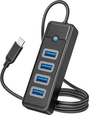 ORICO USB C to 4 Ports USB 3.0 HUB 5Gbps High Speed Multi Type C Splitter Ultra-Slim OTG Adapter For PC Computer Accessories Macbook Pro Pik  4 USB 3.0 50cm USB C