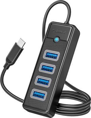 ORICO USB C to 4 Ports USB 3.0 HUB 5Gbps High Speed Multi Type C Splitter Ultra-Slim OTG Adapter 100cm Cable For PC Computer Accessories Macbook Pro
