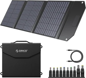 ORICO 60W Portable Solar Panel for Power Station, Foldable Solar Charger Waterproof IP67 for Outdoor Camping,RV,off Grid System ORICO 60W Portable Solar Panel for Power Station, Foldable Solar Charger Waterproof IP67 for Outdoor Camping,RV,off Grid System