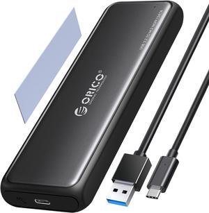 ORICO M.2 SATA SSD Enclosure, Tool Free USB 3.2 Type C 5Gbps External Solid State Enclosure Adapter Case for 2280/2260/2242/2230 B Key /B+M Key M.2 NGFF SSD with UASP, Trim, Smart(NOT for NVMe)