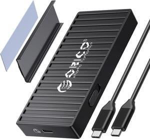 ORICO M.2 NVMe SSD Enclosure, 10Gbps USB C Adapter, USB 3.2 M.2 NVMe Reader, External SSD Case Thunderbolt 3 Compatible, Supports 4TB 2230/2242/2260/2280 PCIe M-Key SSDs Tool-Free