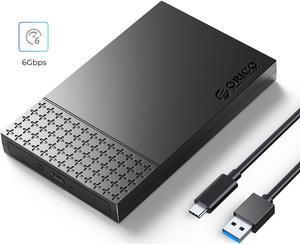 ORICO 2.5" Hard Drive Enclosure Type-C USB3.1 to SATA 3.0 HDD Case USB 3.1 Gen1 5Gbps [ Support UASP and 4TB Drives ] Tool Free
