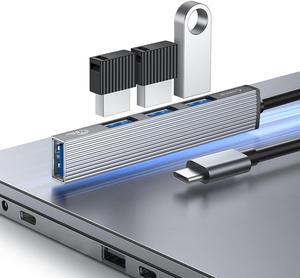 Aluminum 4 Port USB C HUB, ORICO Type C to USB 3.0, 3x 2.0 Ultra Slim Portable Splitter HUB for MacBook Pro, iPad Pro, XPS, Pixelbook, and More