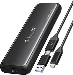 ORICO M.2 NVMe SSD Enclosure , Tool-Free 10Gbps USB C Adapter, USB 3.2 M.2 NVMe Reader, External SSD Case Thunderbolt 3 Compatible, Supports 4TB 2230/2242 /2260/2280 PCIe M-Key SSDs