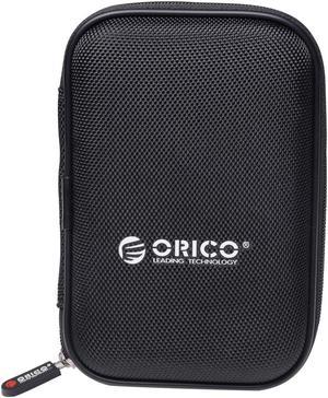 [5 Pack] ORICO 2.5 inch Portable External Hard Drive Protection Bag Dual Buffer Layer HDD Protector Case - Black(PHD-25) Black 5 Pack
