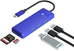 ORICO USB 3.0 Hub USB Adapter Port Extender SD/TF Card Reader PD100w Charging Port Compatible With PC Laptop 5Gbps hub Blue USB C 15cm ORICO USB 3.0 Hub USB Adapter Port Extender SD/TF Card Reader PD100w Charging Port Compatible With PC Laptop 5Gbps hub Blue USB C 15cm