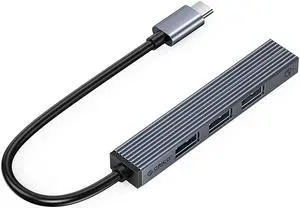 ORICO Aluminum Type C USB 3.0 HUB 4 Port Multi Splitter PD60W TF SD Reader OTG For Lenovo HUAWE Macbook PC Computer Accessories 4 Ports ORICO Aluminum Type C USB 3.0 HUB 4 Port Multi Splitter PD60W TF SD Reader OTG For Lenovo HUAWE Macbook PC Computer Accessories 4 Ports