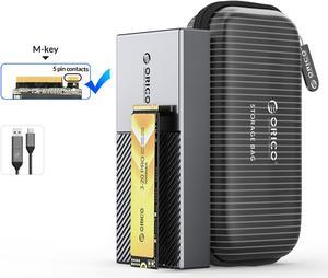 ORICO Portable SSD 2TB USB4 Gen3x2 Type C 40Gbps  Up to 3500MB/s High-Speed with Built-in Cooling Fan External Solid State Drive Compatible with Thunderbolt 3/4 (J20PRO&M208C3-U4)