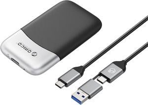 ORICO Taichi Portable SSD 512GB External Solid State Drive USB C PSSD 500MB/s with 2 in 1 Cable