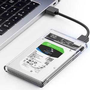 ORICO 2.5 USB 3.0 SATA HDD Box HDD Hard Disk Drive External HDD Enclosure Transparent Case Tool Free (2139U3)