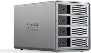 ORICO 4 Bay 3.5" Hard Drive Enclosure USB3.0 5Gbps DAS PRO 150W Power Build-in Cooling Fan for Business User Aluminum  (9848U3)