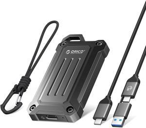 ORICO 1TB Mini Portable External SSD 20Gbps,up to 2000MB/s,USB3.2 Gen2 Type- C Portable Solid State Drive for Outdoor,with 2-in-1 Cable