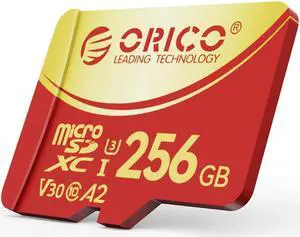 ORICO 256GB Memory Card UHS U3, 4K Video Recording Compatible for cams, Speed Up to 180MB/s