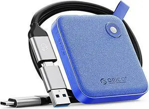 ORICO 512GB External SSD up to Read Speed up to 560MB/s USB Type-C Portable SSD-B5PLUS Blue