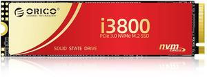 ORICO i3800 2TB M.2 NVMe SSD, PCIe Gen3x4 M2 2280 SSD, Up to 2800MB/s Read & 1600MB/s Write, 3D NAND Flash Internal Solid State Drive with SLC Cache, Compatible with Laptops PC Desktops 2TB