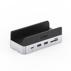 ORICO MiniDock Pro for Mac Mini M4 - 9-in-1 Aluminum Stand with 1TB  NVMe SSD, 10Gbps USB-C/USB-A, 4K HDMI, Gigabit Ethernet, SD/TF Card Reader, M.2 Storage Expansion
