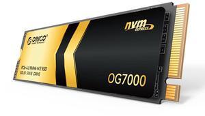 ORICO OG7000 7400MB/S NVMe PCle4.0 SSD 8-Channel Graphene Cooled Pro Creator & PS5 Upgrade Wide Compatibility 1TB