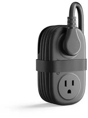 ORICO Travel Power Strip with USB Ports, Portable Outlet Strip with 4 AC Outlets 2 USB Ports (1 USB C), Flat Plug 4ft Short Extension Cord with Multiple Outlets Cruise Must Haves - Black