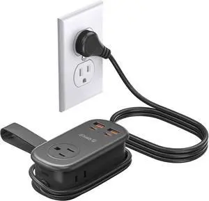 ORICO 65W GaN Travel Power Strip with 7-in-1 Charging Ports (3 AC Outlets/2 USB-A/2 USB-C), Flat Plug and 4FT Extension Cord, Fast Charger for MacBook Pro/Air, iPad Pro, iPhone 17/16/15 -AP3 ORICO 65W GaN Travel Power Strip with 7-in-1 Charging Ports (3 AC Outlets/2 USB-A/2 USB-C), Flat Plug and 4FT Extension Cord, Fast Charger for MacBook Pro/Air, iPad Pro, iPhone 17/16/15 -AP3