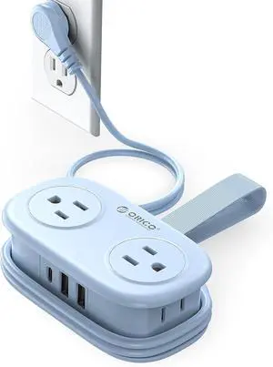 Travel Power Strip, ORICO 4 Outlets 3 USB Ports (1 USB C) with 4FT Wrapped Short Extension Cord Small Power Strip, Compact for Hotel Travel Essentials Cruise Approved-AP3 Travel Power Strip, ORICO 4 Outlets 3 USB Ports (1 USB C) with 4FT Wrapped Short Extension Cord Small Power Strip, Compact for Hotel Travel Essentials Cruise Approved-AP3