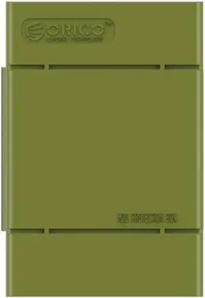 ORICO Hard Disk Drive HDD Protector, 3.5 inch Hard Disk Drive Protective Case/Storage Box - Green(PHP-35)