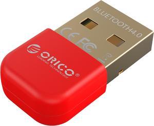 ORICO USB Bluetooth 4.0 Transmitter Receiver with 3Mbps Data Transfer Rate and 20M Wireless Range -Red