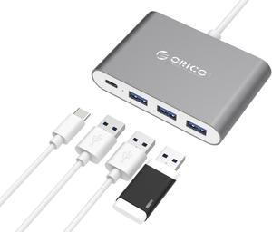 ORICO USB3.1 Gen1 Type-C to Type-A USB Type C PD Power Delivery Charging port 3 USB3.0 Ports HUB for Macbook Air, New Macbook Pro,Google Pixel USB3.1 Type-C HUB