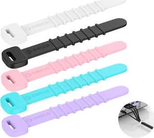 ORICO 5pcs Desktop Cable holder Cable Management System, Cable Organizer Wire Storage Cable Holder Clip for Power Cords and Charging Accessory SG-PH5 ORICO 5pcs Desktop Cable holder Cable Management System, Cable Organizer Wire Storage Cable Holder Clip for Power Cords and Charging Accessory SG-PH5