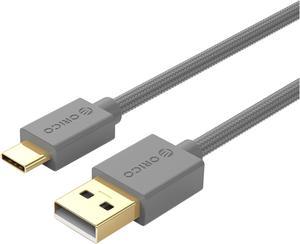 ORICO USB2.0 To Type C Cable USB 2.0 Type A to USB 3.1 Type –C gold plated Cables 1.64ft - 6.6ft 0.5m - 2m For Phones,  Laptops