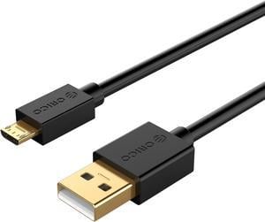 ORICO USB 2.0 A to Micro-B Cable (M/M),USB 2.0 to USB Micro-B, Fast Charging Cable 1.64ft to 6.6ft Gold-plate Interface for 2.5/3.5 in HDD SSD M.2 SSD and HDD Enclosures