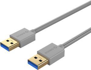ORICO USB 3.0 A to USB 3.0 A Cable (M/M),3.0 A to USB 3.0 A , Super speed Transmission Charging  Cable 1.64ft to 6.6ft Gold-plate Interface for 2.5/3.5 in HDD SSD M.2 SSD and HDD Enclosures