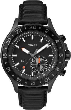 Timex TW2R39900 iQ+ Move Multi-Time Men's Watch Black 43mm Low Lead Brass