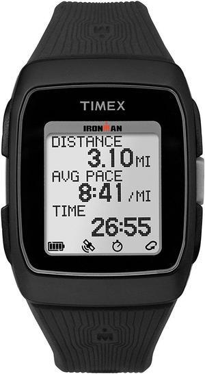 Timex TW5M11700 Ironman GPS Unisex Watch Black 38mm Resin