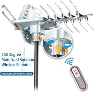 LAVA HD-2605 Ultra Outdoor TV Antenna, Remote Controlled 4K HDTV