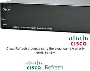 Cisco SG220-26 Refresh 26-port Gigabit Smart Plus Switch