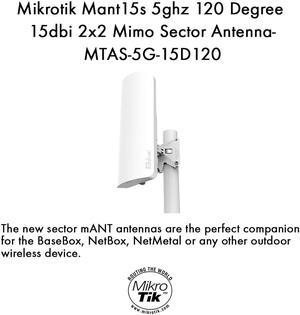 Mikrotik mANT 15s 5GHz 120 degree 15dBi 2X2 MIMO Sector Antenna MTAS-5G-15D120