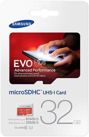 Samsung Evo Plus 32GB MicroSD HC Class 10 UHS-1 80mb/s Mobile Memory Card 32G MB-MC32D