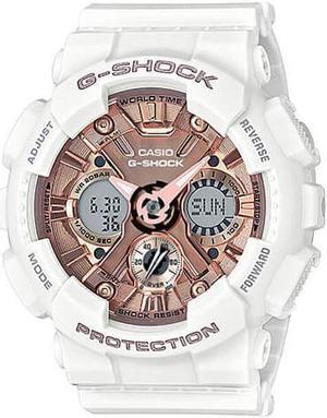 Women's Casio G-Shock White Ana-Digi Watch GMAS120MF-7A2