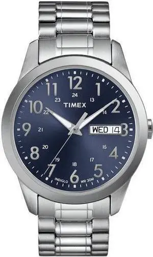 Timex Men's | Blue Dial w Day/Date | Elevated Classic Dress Watch T2M933
