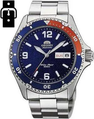 Men's Orient Mako II Diver's Style Steel Automatic Watch FAA02009D9 Men's Orient Mako II Diver's Style Steel Automatic Watch FAA02009D9