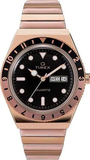 Women's Timex Q Reissue Rose Gold Expansion Band Watch TW2U81400