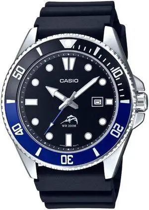 Men's Casio Duro 200 Diver's Watch MDV-106 Black MDV106B-1A1
